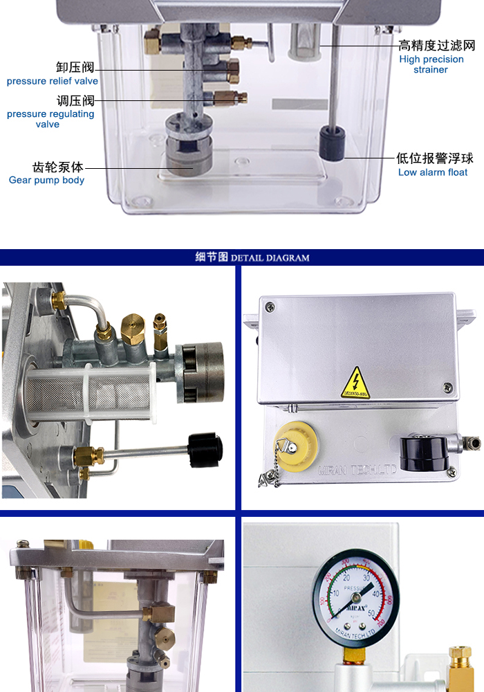 米朗MRG-2232（4L）微電腦型電動(dòng)潤滑油泵（4L油脂稀油一體泵）